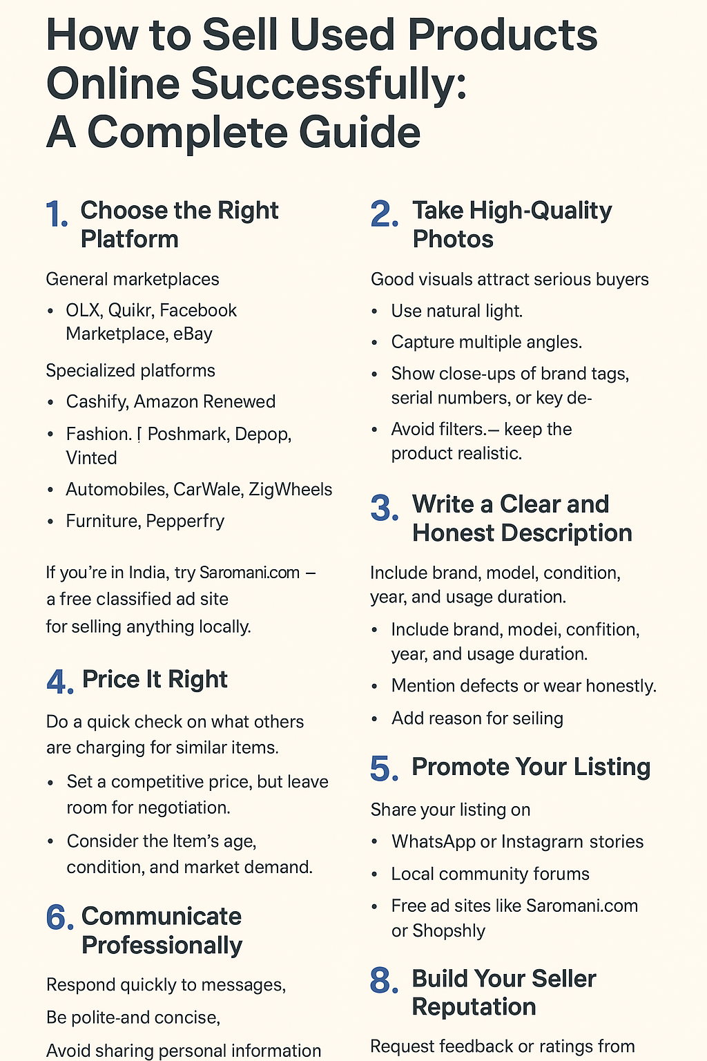 how to sell